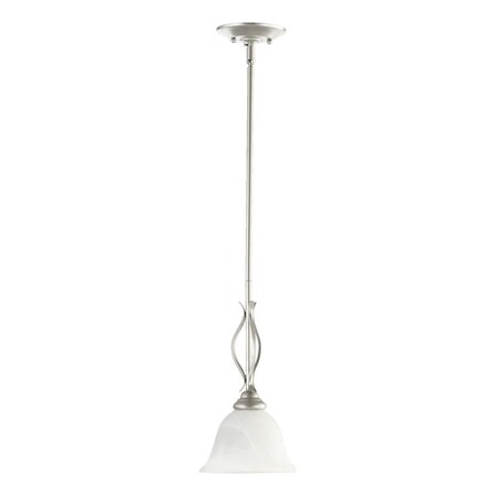 Quorum One Light Classic Nickel Down Mini Pendant 3110-64